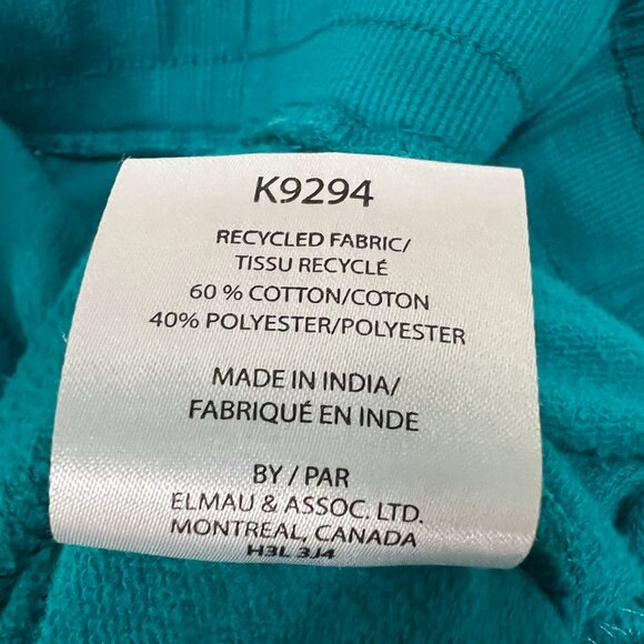 Vintage KANGOL Born British Recycled Fabric Teal Sweatpants | Size Large - Picture 10 of 16